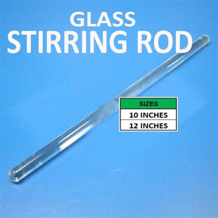 What is the purpose of a glass stirring rod?